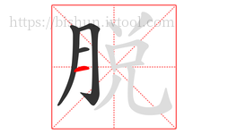 脱字的第4画:一,横