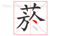 菸字的第10画:丶,点