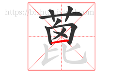 蓖字的第9画:一,横