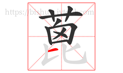 蓖字的第10画:一,横