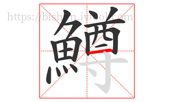 鱒字的第20画:一,横