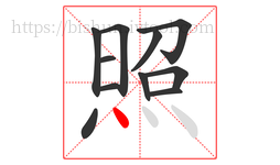 照字的第11画:丶,点